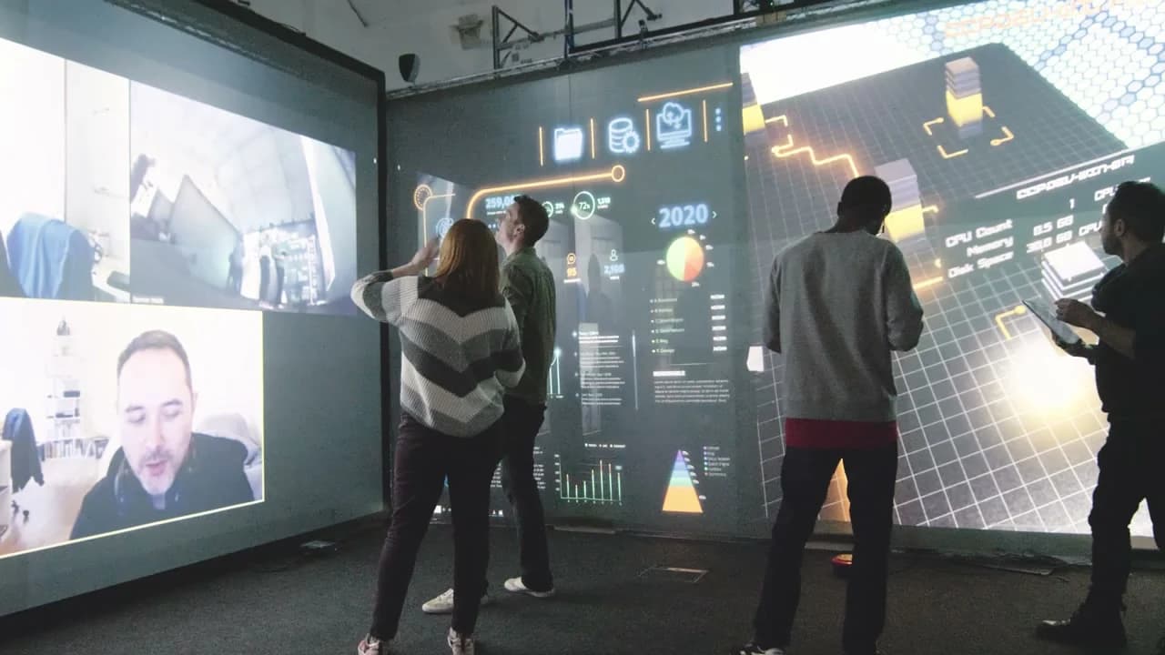 Capgemini spatial-monitoring demonstration shown on a tablet